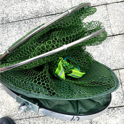 Folding Fishing Net 1.7m-3m – Large Shrimp, Carp & Crab Trap Creel for Surfcasting Accessories