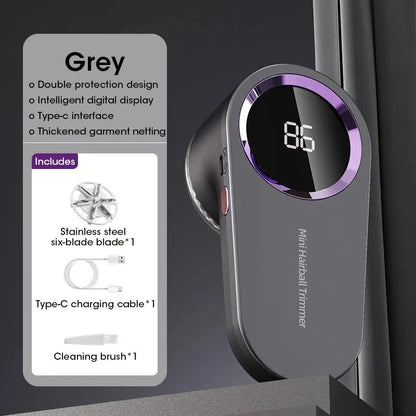 LED Digital Electric Lint Remover – USB Rechargeable Fabric Shaver for Clothes & Sweaters