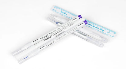 Professional Surgical Sterile Skin Marker Pen – Microblading Tattoo Eyebrow & Lip Marker with Measuring Ruler Set