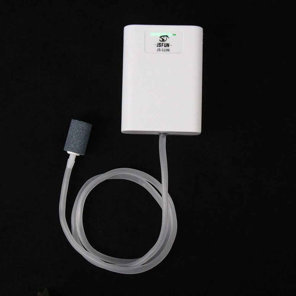 JSFUN USB Rechargeable Fish Tank Pump – Ultra-Quiet Portable Aerator for Outdoor Fishing