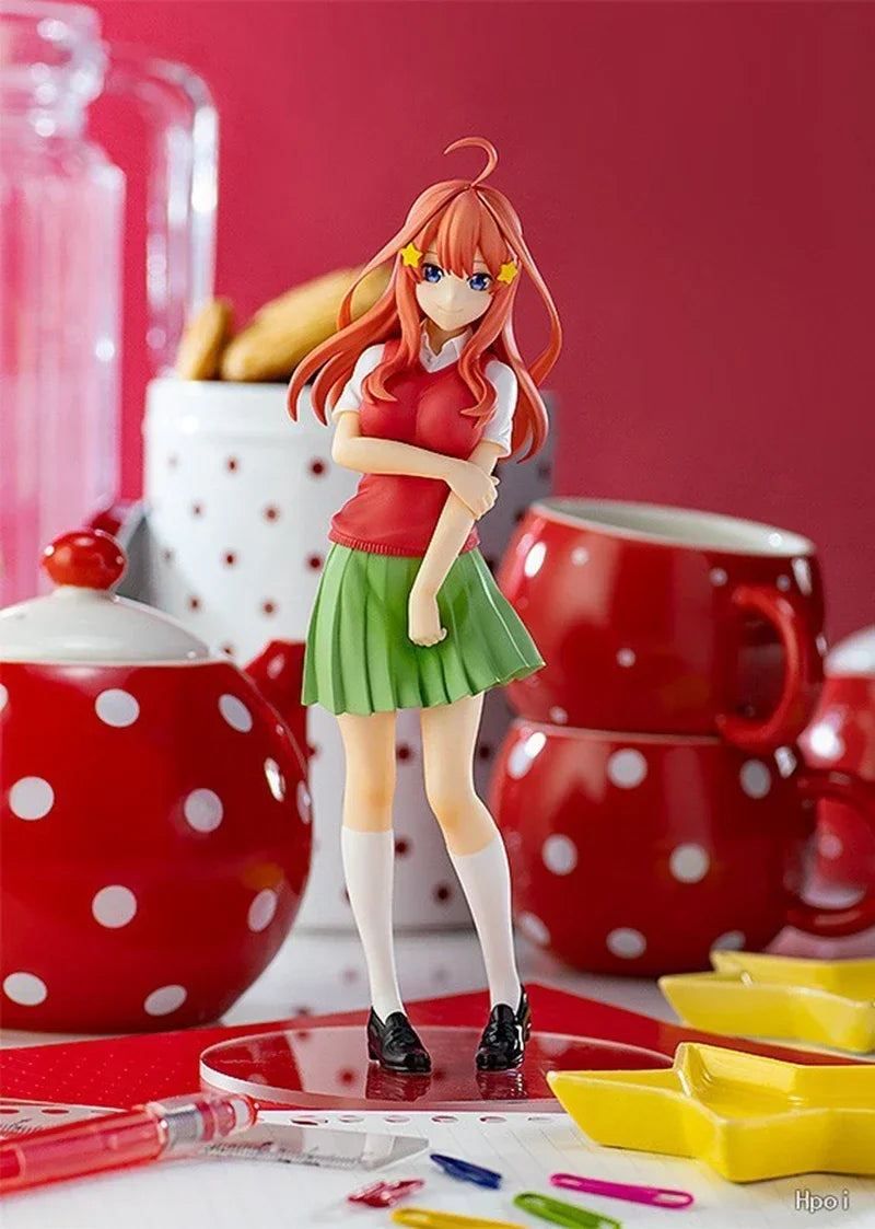 18cm Quintessential Quintuplets Anime Figure – Nakano Ichika Nino Itsuki PVC School Uniform Doll Toy