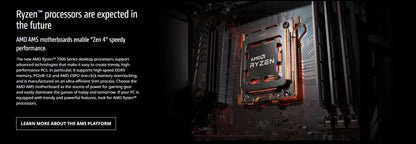 AMD Ryzen 5 7600X 6-Core 12-Thread CPU Processor - 4.7 GHz, 32MB L3 Cache, PCIe 5.0, 105W, LGA AM5 for Gaming