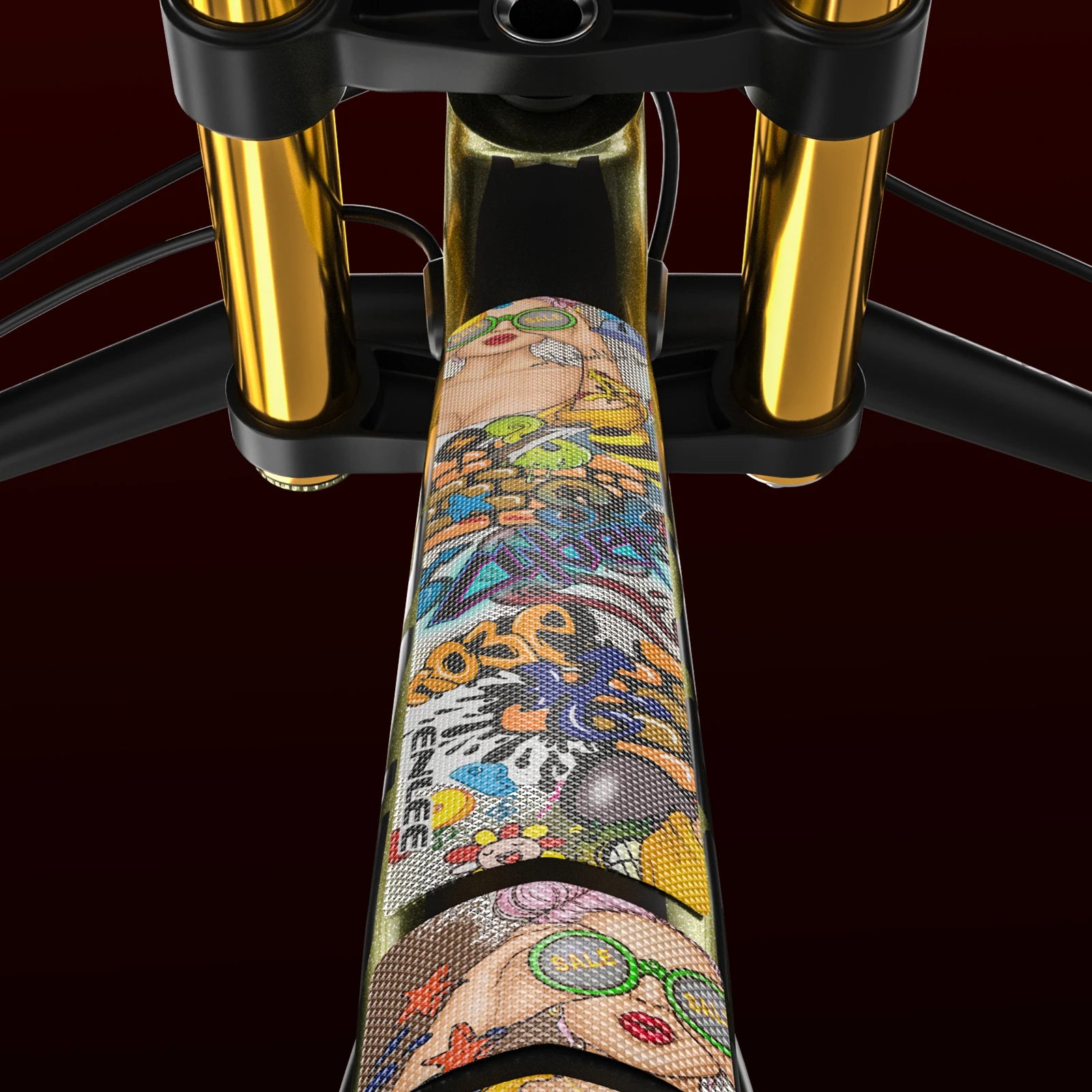 ENLEE Mountain Bike Protection Film 3M Frame Stickers for Color Chang