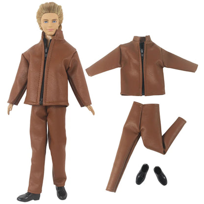 1 Set 12" Ken Doll Clothes — Leather Outfit with Multiple Styles to Choose From
