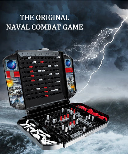 Children's Warship Sea Ship Board Game – Classic Two-Player Battleship Naval Combat Strategy Game for Kids