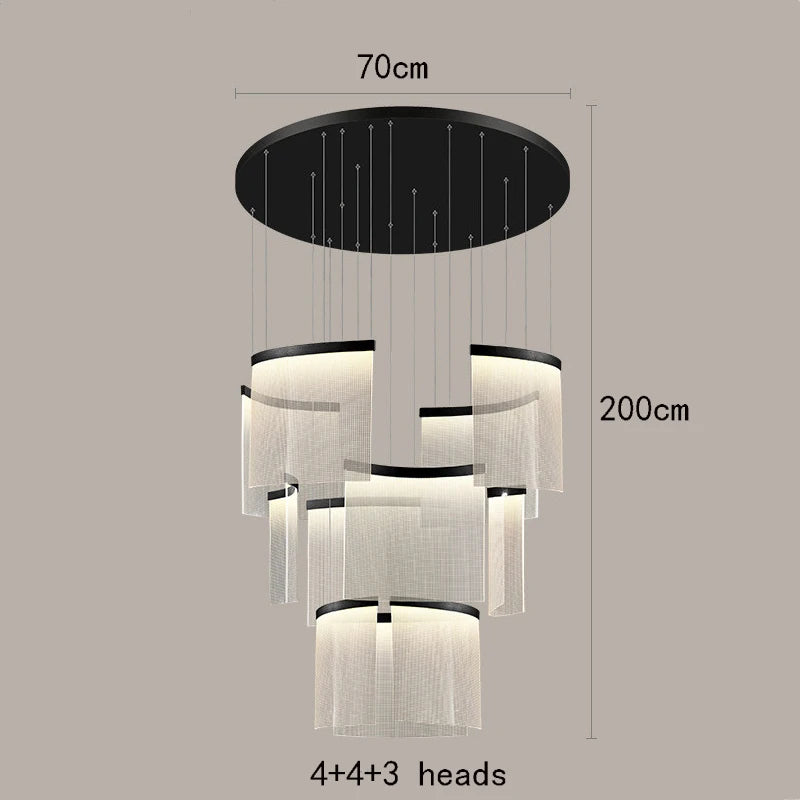 Modern LED Ceiling Pendant Lamp – Decorative Indoor Lighting Chandelier for Bedroom & Dining Room