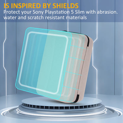 Large Carrying Case for PS5 Slim Digital Console – Protective Travel Storage Bag for Controller & Accessories