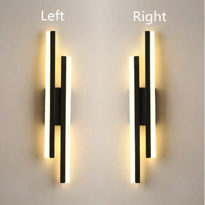LED Wall Sconce - Modern Copper Pipe Lamp with Acrylic Shade, Indoor Lighting for Bedroom, Living Room, Corridor