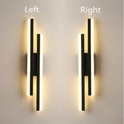 LED Wall Sconce - Modern Copper Pipe Lamp with Acrylic Shade, Indoor Lighting for Bedroom, Living Room, Corridor