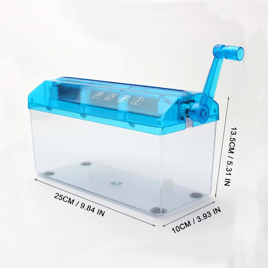 A6 Portable Mini Paper Shredder - Electric USB Battery Operated Documents Cutting Tool for Home Office