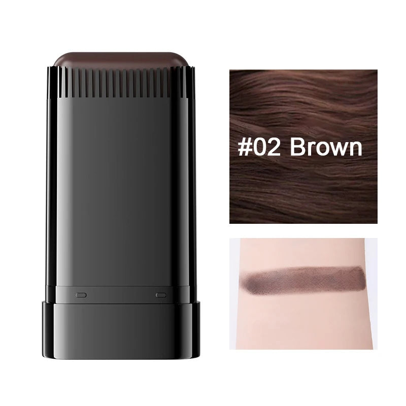 3-Color Hair Dye Stick – Disposable Gray Hair Covering for Roots, No Color Loss