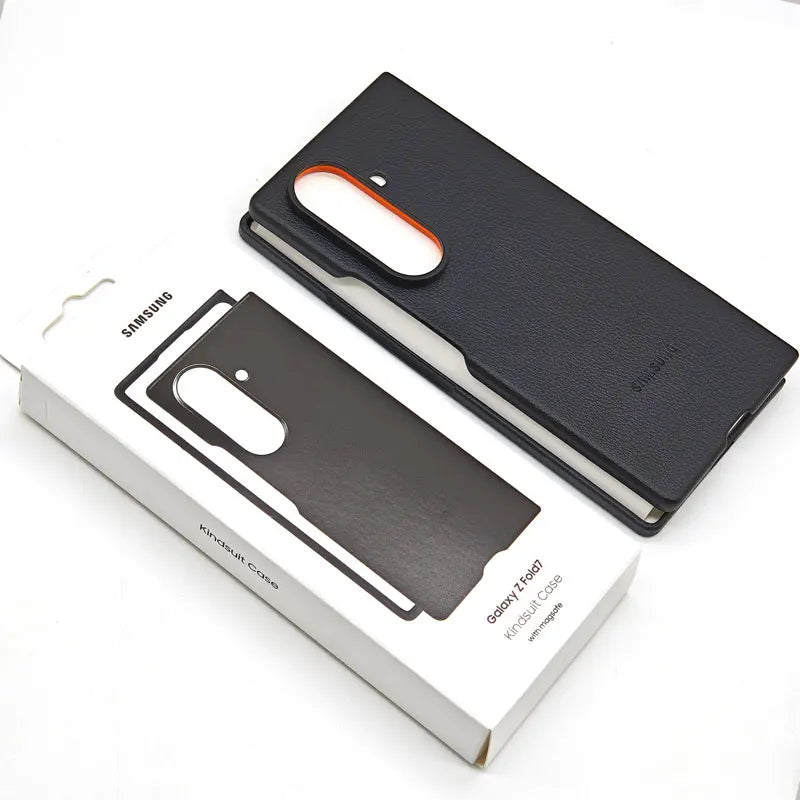 Samsung Galaxy Z Fold 7 Case – High-Quality Eco Leather Magnetic Cover with Anti-Fall Shockproof Back Protection