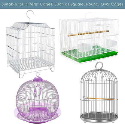 Stretchy Mesh Bird Cage Cover - Easy Cleaning Guard and Catcher - Parrot Cage Skirt Net Jaula Para Pájaros