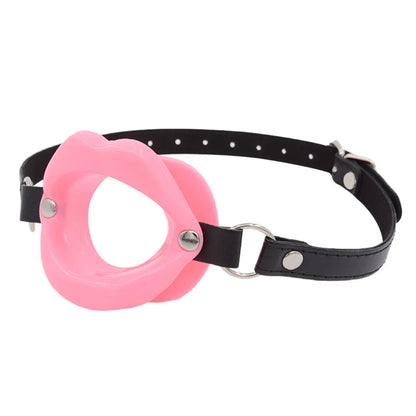 Silicone Lips O-Ring Gag – Oral Fixation Open Mouth BDSM Bondage Restraint for Couples, Adult Sex Toy