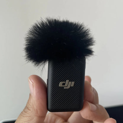 Universal Furry Dead Cat Windscreen – Lavalier Microphone Wind Muff for DJI Mic & Blue Mantis