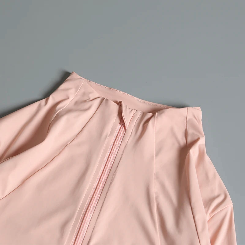 New Yoga Wear Ladies Coat – High Elastic Loose Fitness Top, Long Sleeve Stand-Up Collar for Exercise