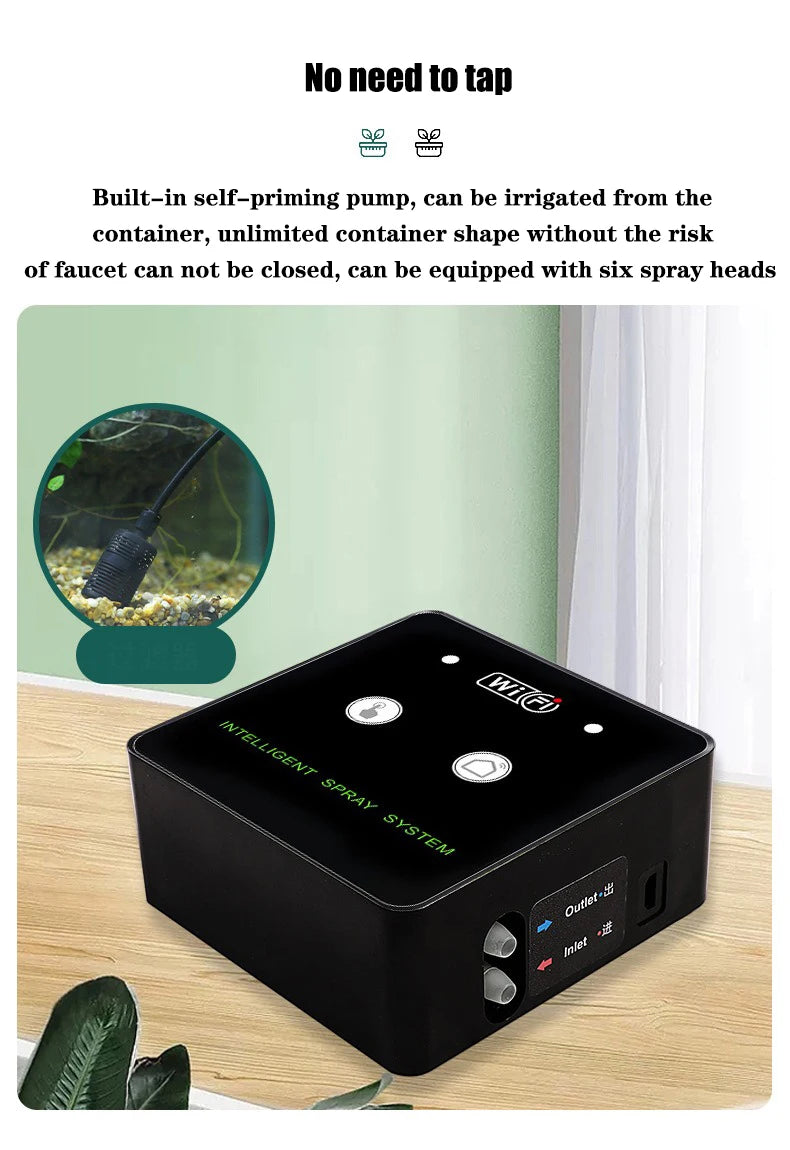WiFi Rainforest Sprayer — Automatic Timed Mist System Kit for Reptiles & Irrigation