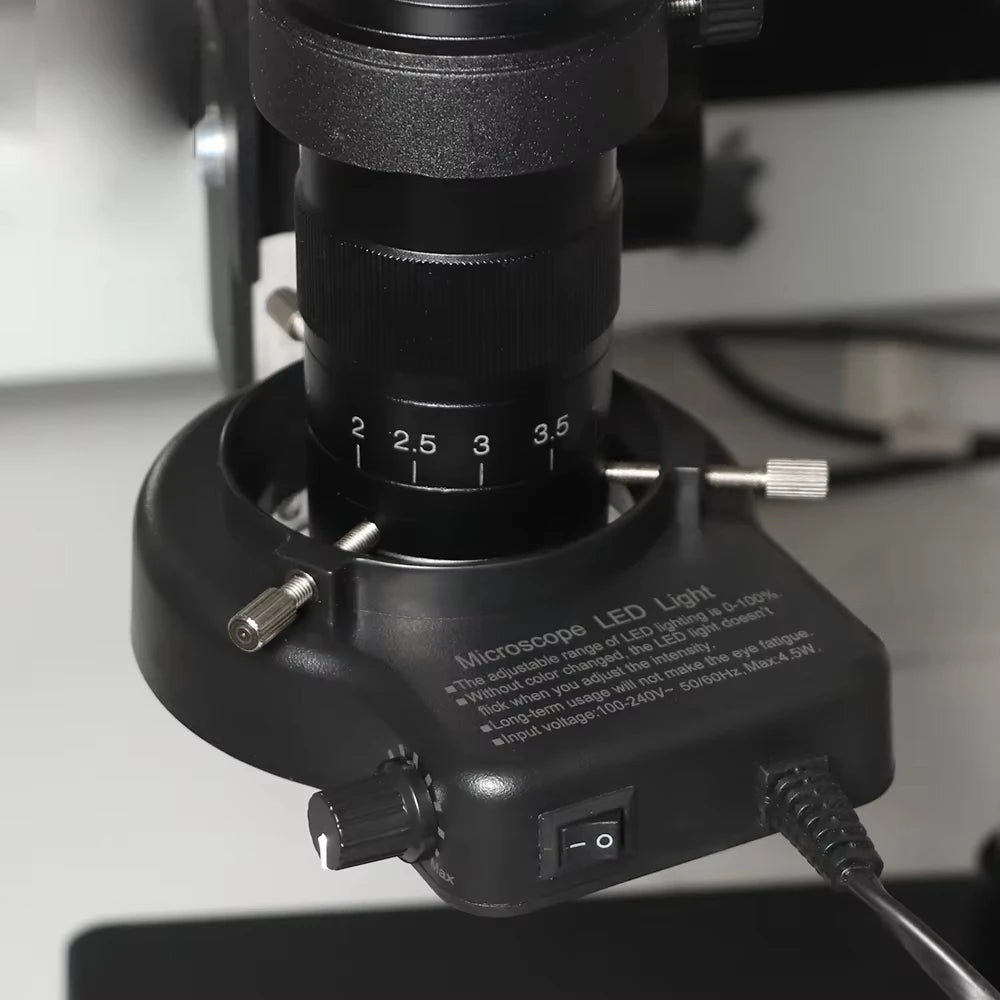 1-150X Zoom Lens Digital Microscope – 4K 48MP HD Industrial Camera with HDMI & Type C for Electronics Soldering