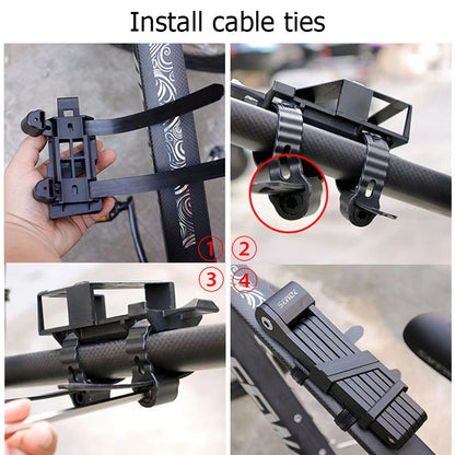 Folding Bicycle Chain Lock – Portable Anti-Theft E-Bike Cable Padlock, Compact Safety Lock for Bikes