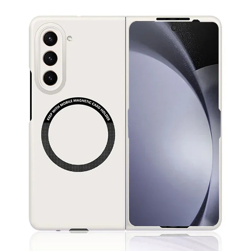 Ultra Thin Skin Feel Case for Samsung Galaxy Z Fold 3/4/5/6/7 – Magnetic Wireless Charging Compatible Fold Cover