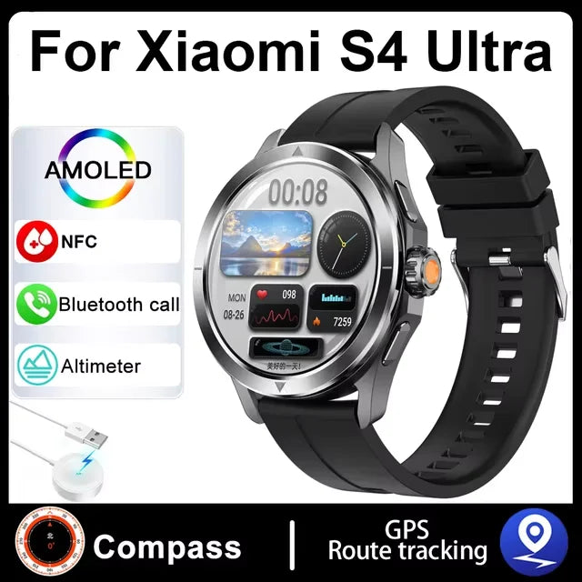 S4 Ultra Xiaomi Smart Bracelet — AMOLED HD Screen Men’s Watch with Blu ...