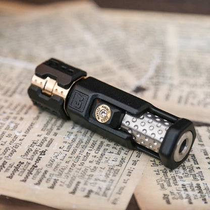 Musketeers Gun Bolt Type Fidget Spinner – Metal EDC Haptic Slider, ADHD Stress Relief & Office Desk Toy for Adults