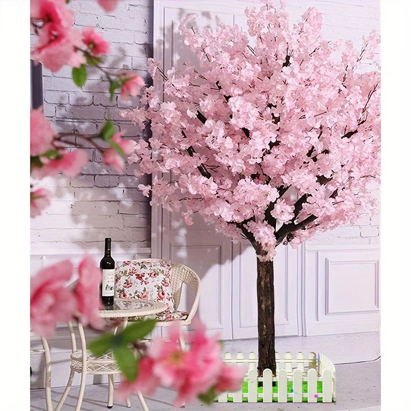Artificial Cherry Blossom Tree – Handmade Pink Floral Decor for Indoor & Outdoor Events