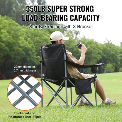 SucceBuy Outdoor Camping Chair — Ultralight Folding Portable Chair, 350lbs High Load, Ideal for Beach, Hiking, Picnic, Travel, and Fishing