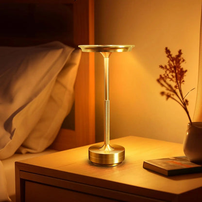 Wireless LED Table Lamp – Rechargeable Touch Sensor Night Light for Restaurant, Hotel & Bedroom Decor