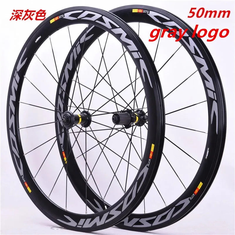 700C High-Quality Bike Wheelset – 40/50mm V-Brake & Disc, Aluminum Road & Fixed Gear Bicycle Wheels
