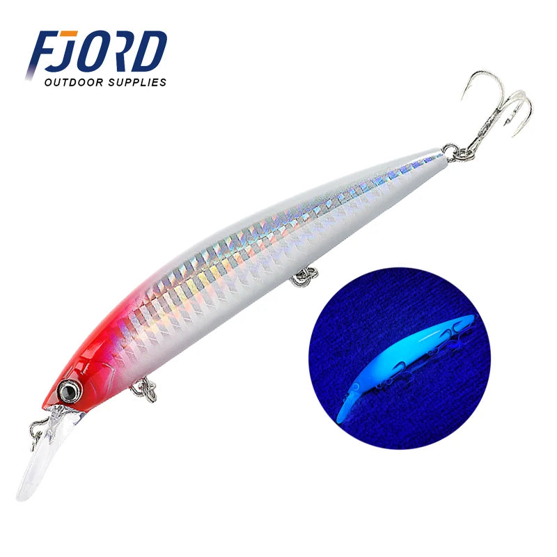 FJORD Heavy Sinking Minnow Fishing Lures – 110S 37g, 90S 29g, 70S 17g Saltwater & Freshwater Jerkbait