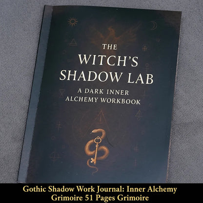 77-Page Witchcraft Grimoire Book of Shadows – Moon Phases, Herbal Lore & Spells Gothic Dark Academia Witch Journal Kit