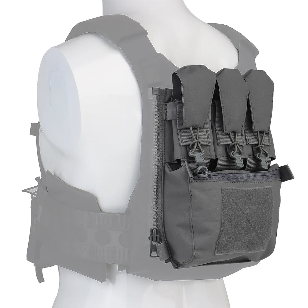 Assault Adapt Banger Back Panel Zip-On Rear Pack – Tactical Vest FCPC V5 Plate Carrier Accessories Bag with GP Pouch & Multitools Pocket