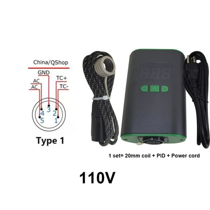 Electronic Nail PID Temperature Controller – Portable Heating Coil Control Box