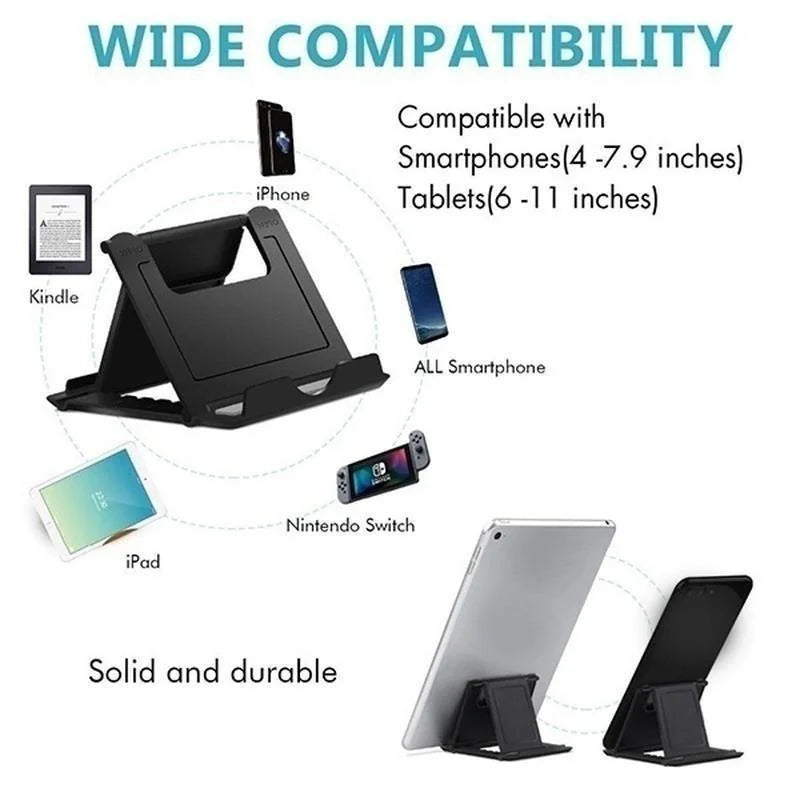Portable Mini Folding Phone Holder: Creative Universal Stand for Tablets & Computers