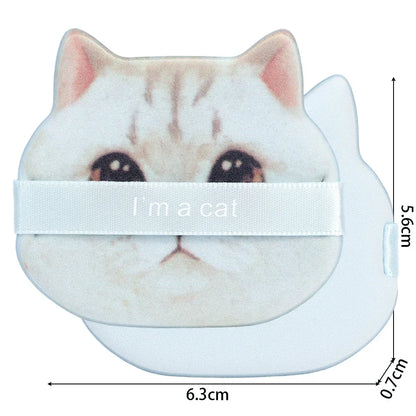 1-4PCS Cat Air Cushion Powder Puffs – Double-Sided Wet & Dry Foundation and Concealer Makeup Sponges
