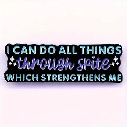 "I Survived Another Meeting" Enamel Pin – Funny English Letter Badge Lapel Pin