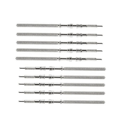 10Pcs Watch Steel Stem & Crown Kit - Replacement Parts for NH35, NH36, NH38, NH39 Movement Watches