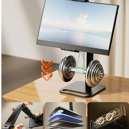 Universal Metal Stand: Portable Monitor Desk Holder for 16 Inch Displays - VESA Mount External Vertical Screen Expansion