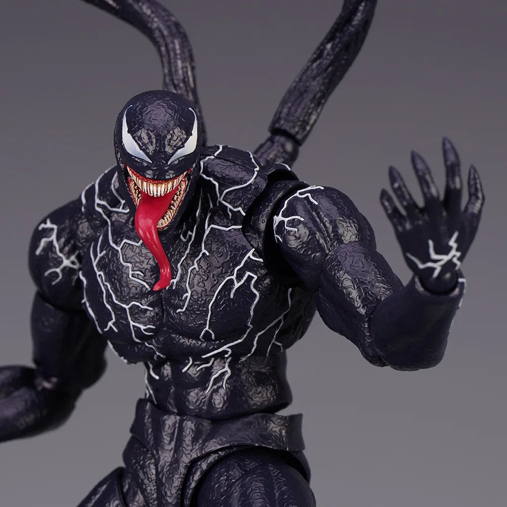 Venom Spider-Man Legends Action Figure - Joint Movable, Changeable Face Statue Model Doll, Collectible Toy for Kids, Gift