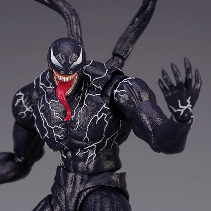 Venom Spider-Man Legends Action Figure - Joint Movable, Changeable Face Statue Model Doll, Collectible Toy for Kids, Gift
