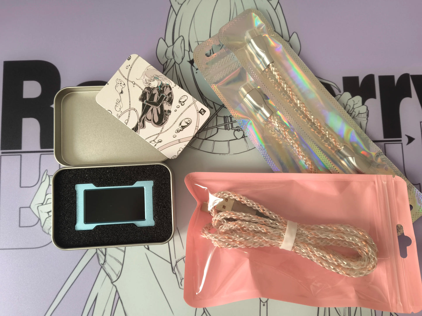 HMLAB ZNEO Gaming USB Hub – 2-to-3 Port with 8K Hz, Independent Power & Screen for Gaming Desk Setup