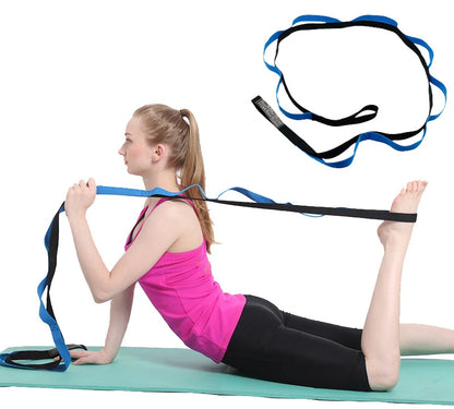 Yoga & Fitness Stretching Band – Leg Flexibility, Rehabilitation, Plantar Fasciitis Foot Care Training Belt