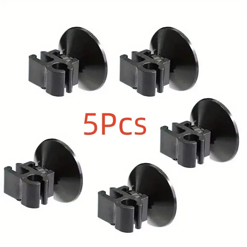 5PCS Aquarium Suction Cup Clips – Double-Headed Tube & Power Line Holders, Filter Wire Organizer for Oxygen Tubing