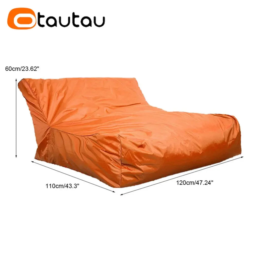 OTAUTAU Waterproof Floating Bean Bag Lounger Cover – Swimming Pool Sofa Bed Pouf, No Filler Chaise Lounge Recliner Puff SF019