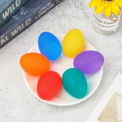 Silicone Hand Grip Strength Trainer — Wrist & Finger Resistance Ball for Adults & Kids, Rehab Therapy & Stress Relief