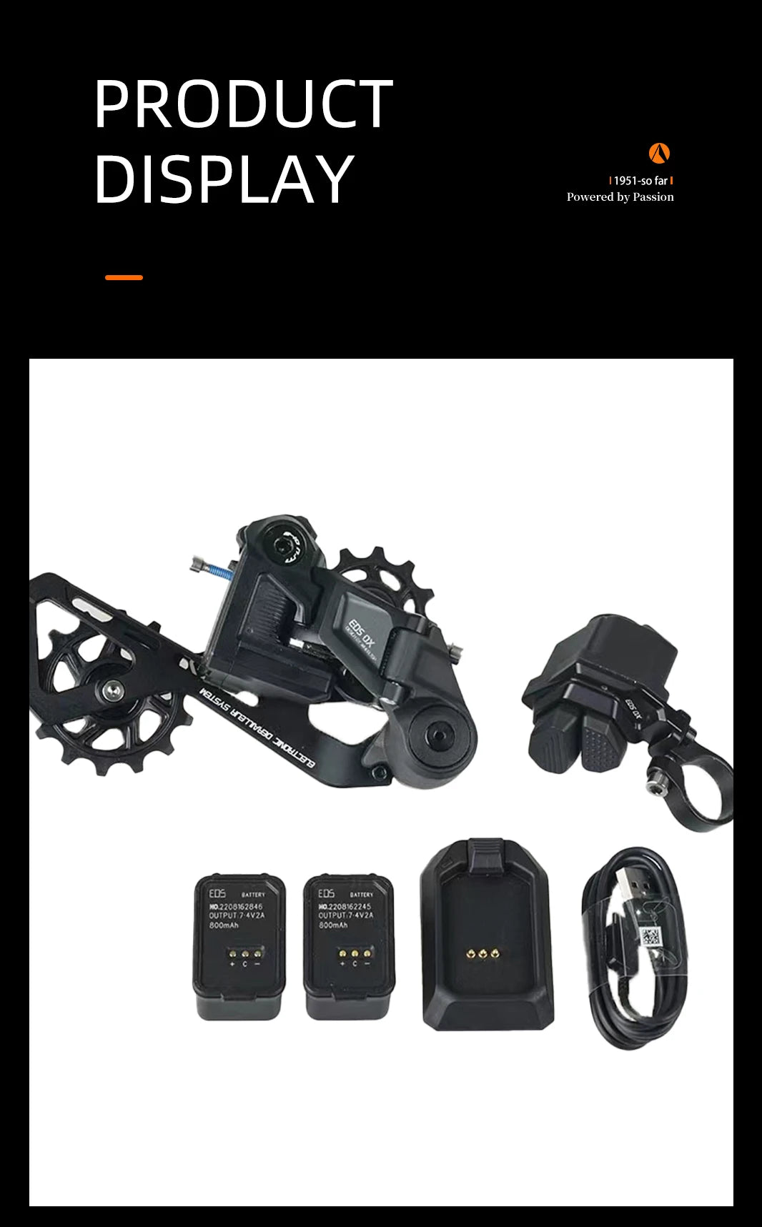 2025 Wheel Peak EDS OX YQ Mountain Bike Kit – Wireless Electronic Transmission, 7-13 Speed, Gear Lever & Rear Derailleur