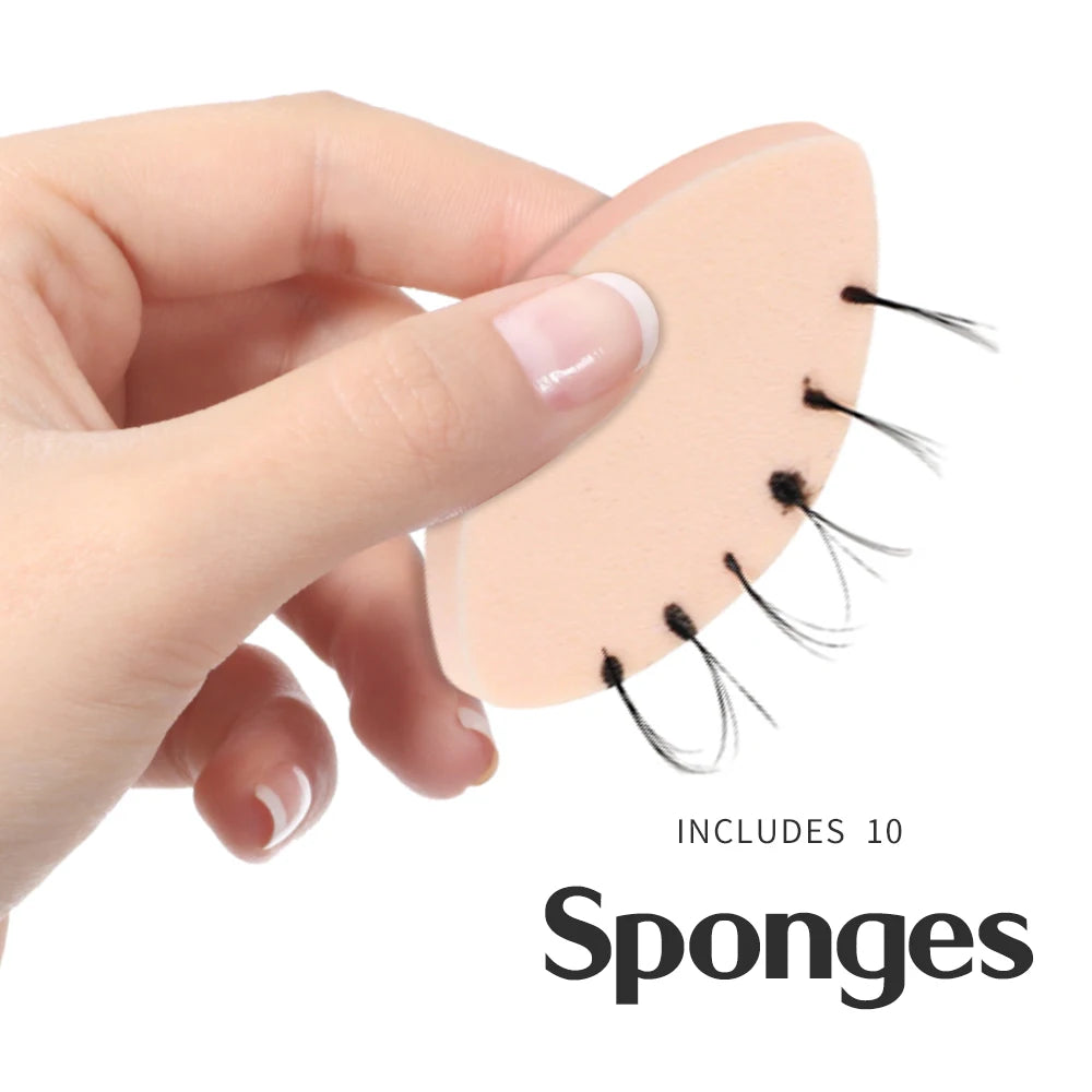 100pcs Soft Sponge Eyelash Pads – Reusable Lash Lifting & Eyelash Extension Practice Supplies
