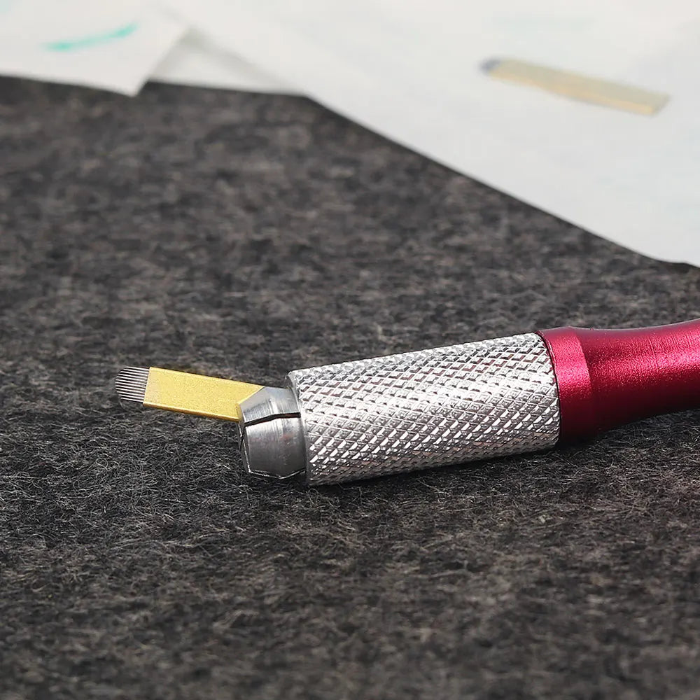 50pcs PCD Microblading Eyebrow Needles – F12/14/19 Tebori Blades for 3D Embroidery Manual Pen