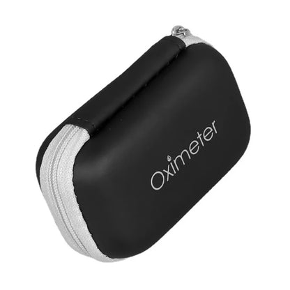 Hard EVA Portable SpO2 Finger Pulse Oximeter Carrying Case – Zipper Storage Bag for Earphones, Data Cable, and Travel